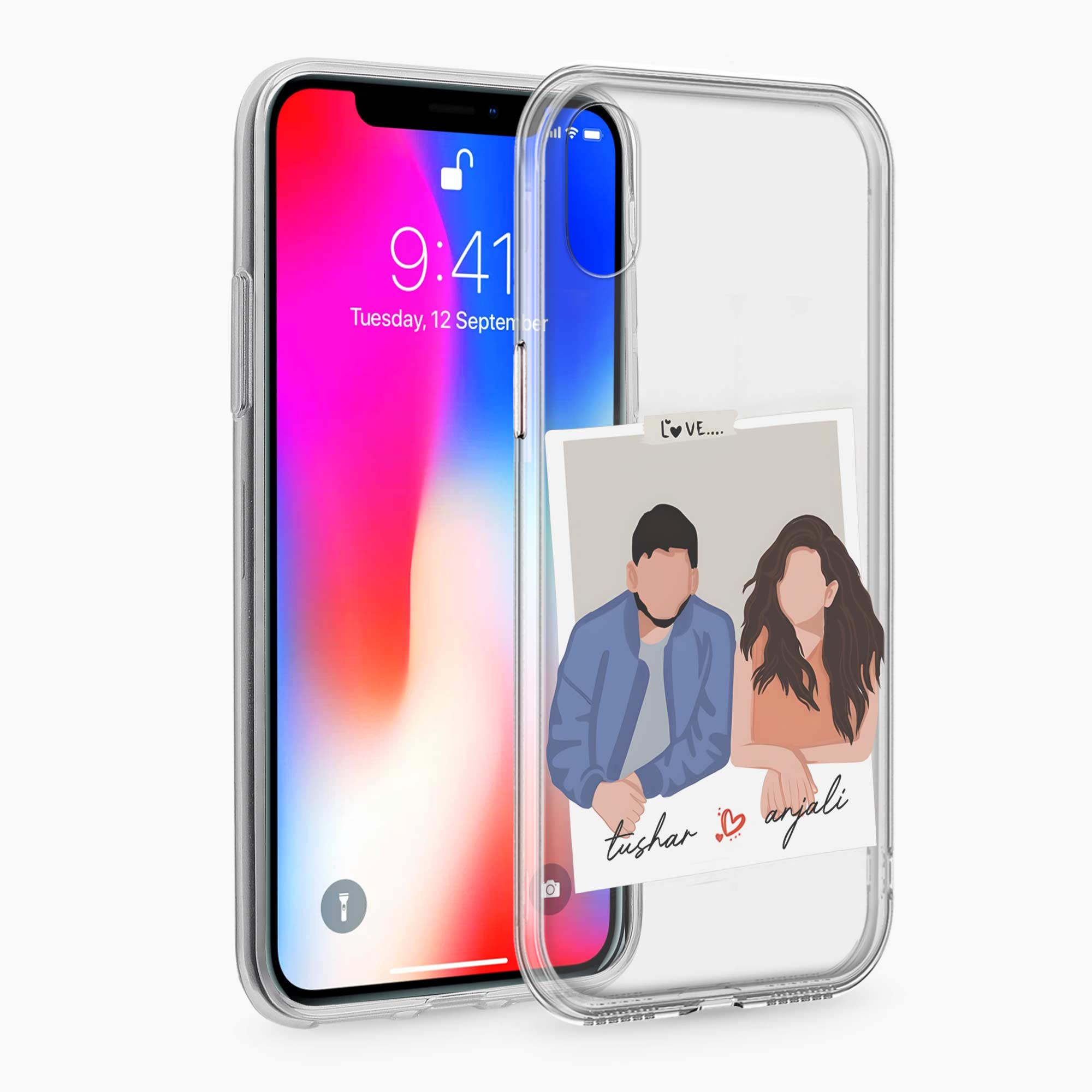 Hum Tum iPhone X Silicone Back Cover