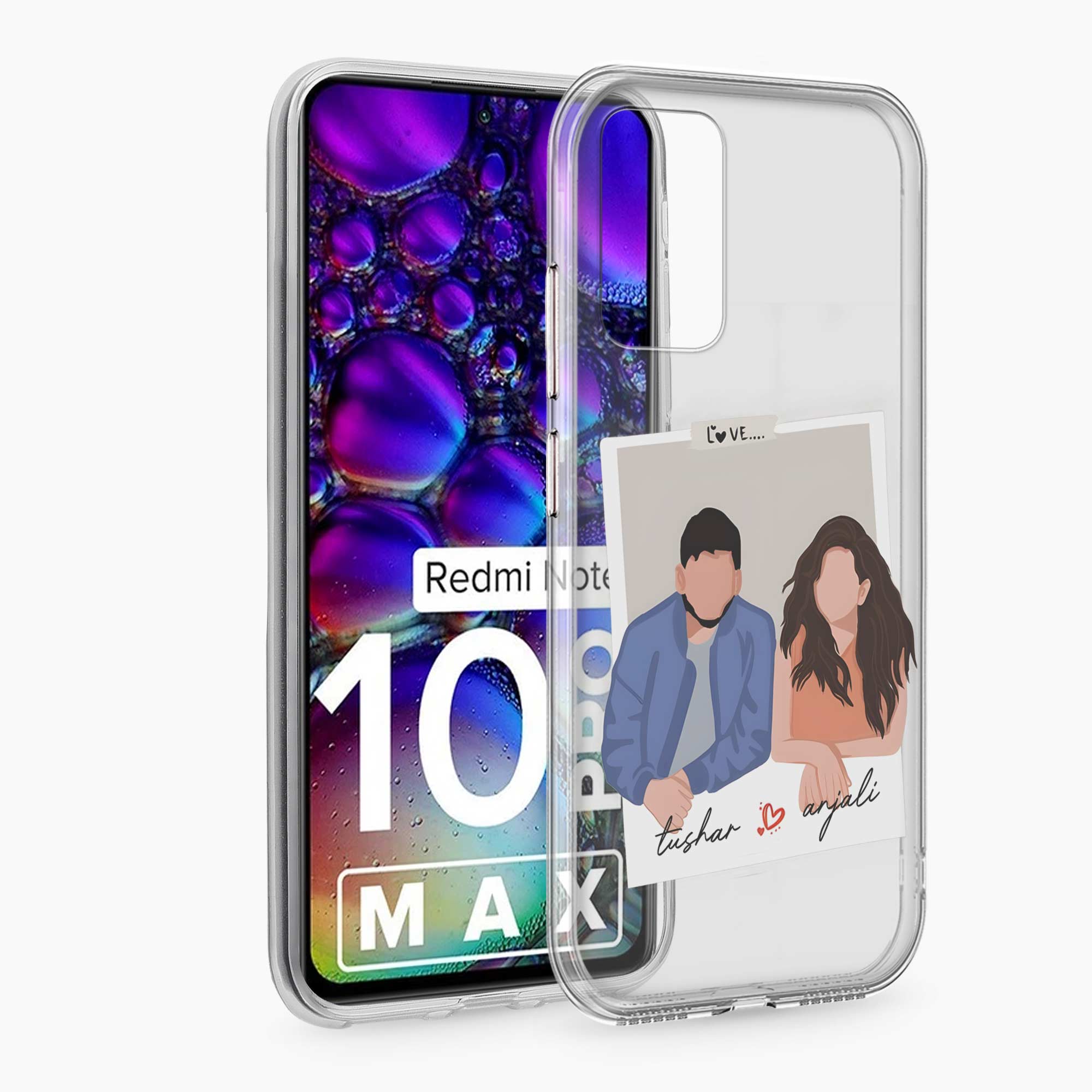 Hum Tum Redmi Note 10 Pro Max Silicone Back Cover