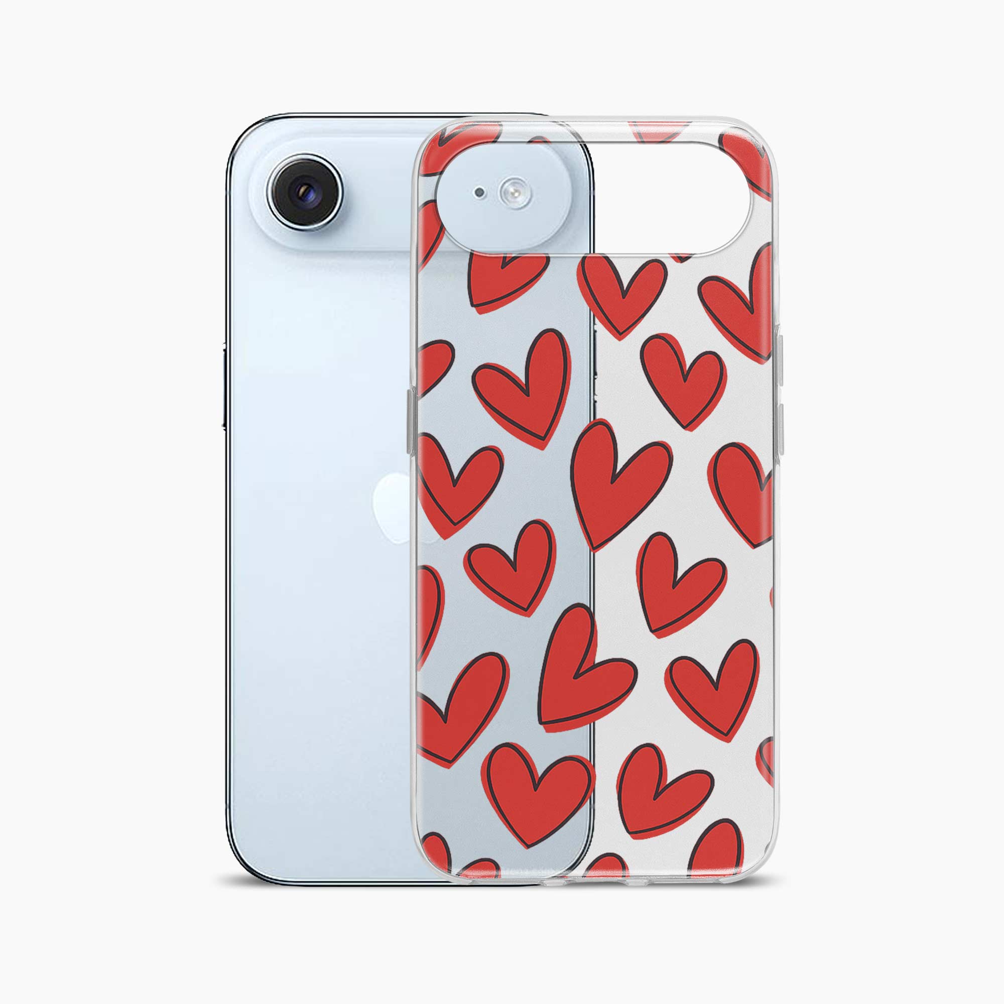 Red Hearts iPhone Air Silicone Back Cover