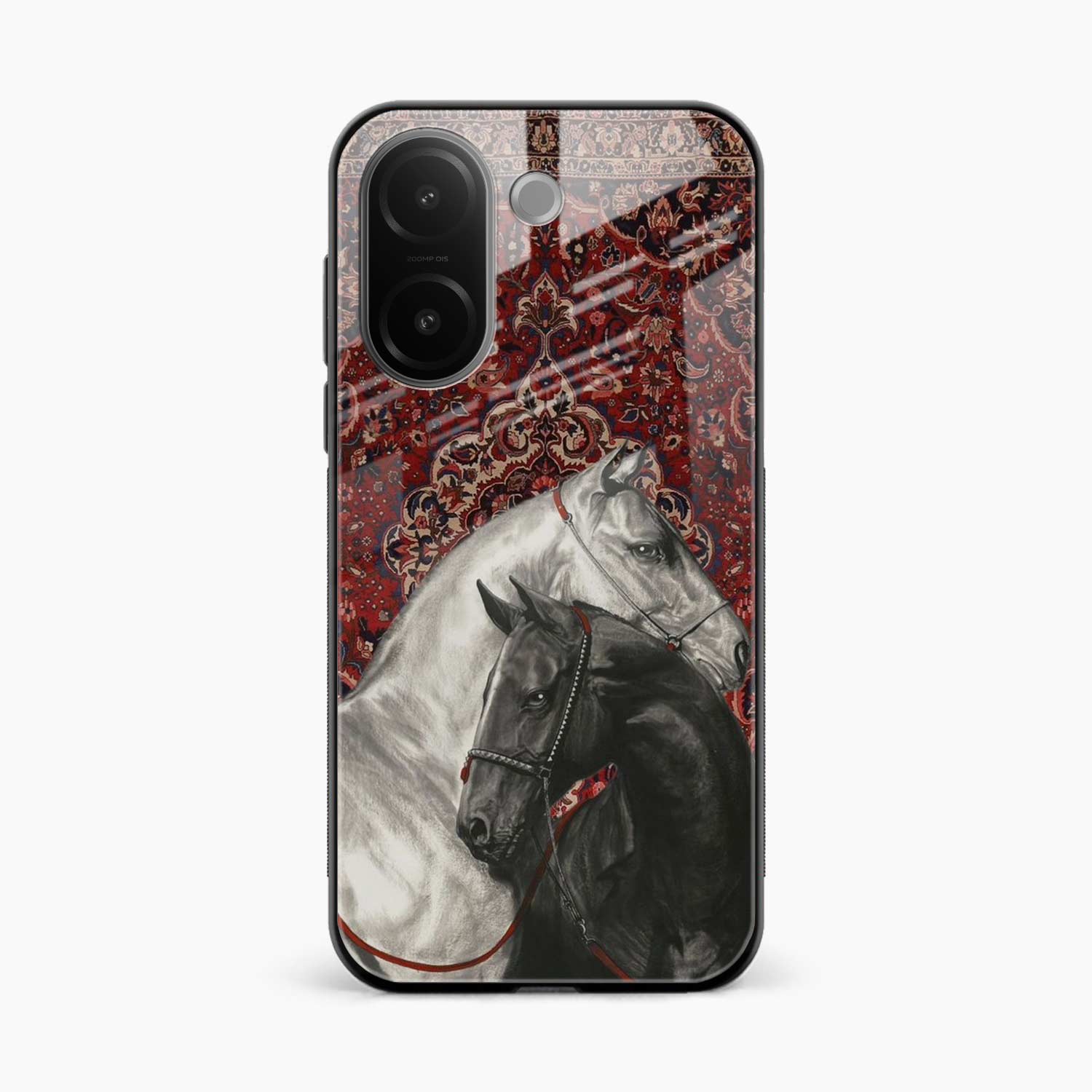 Black And White Horse Vivo V60e 5G Back Cover