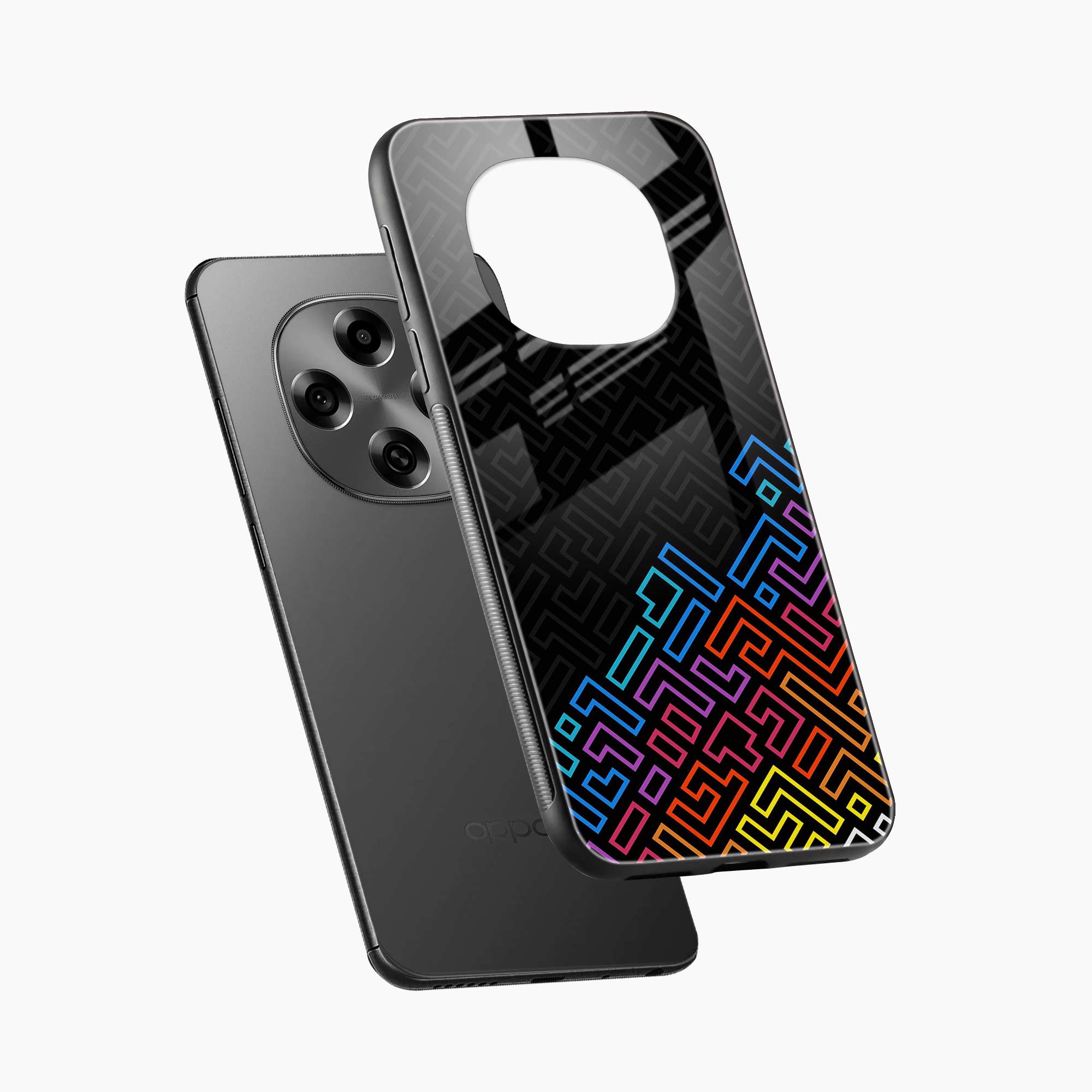 Black Maze Oppo F31 Pro 5G Back Cover