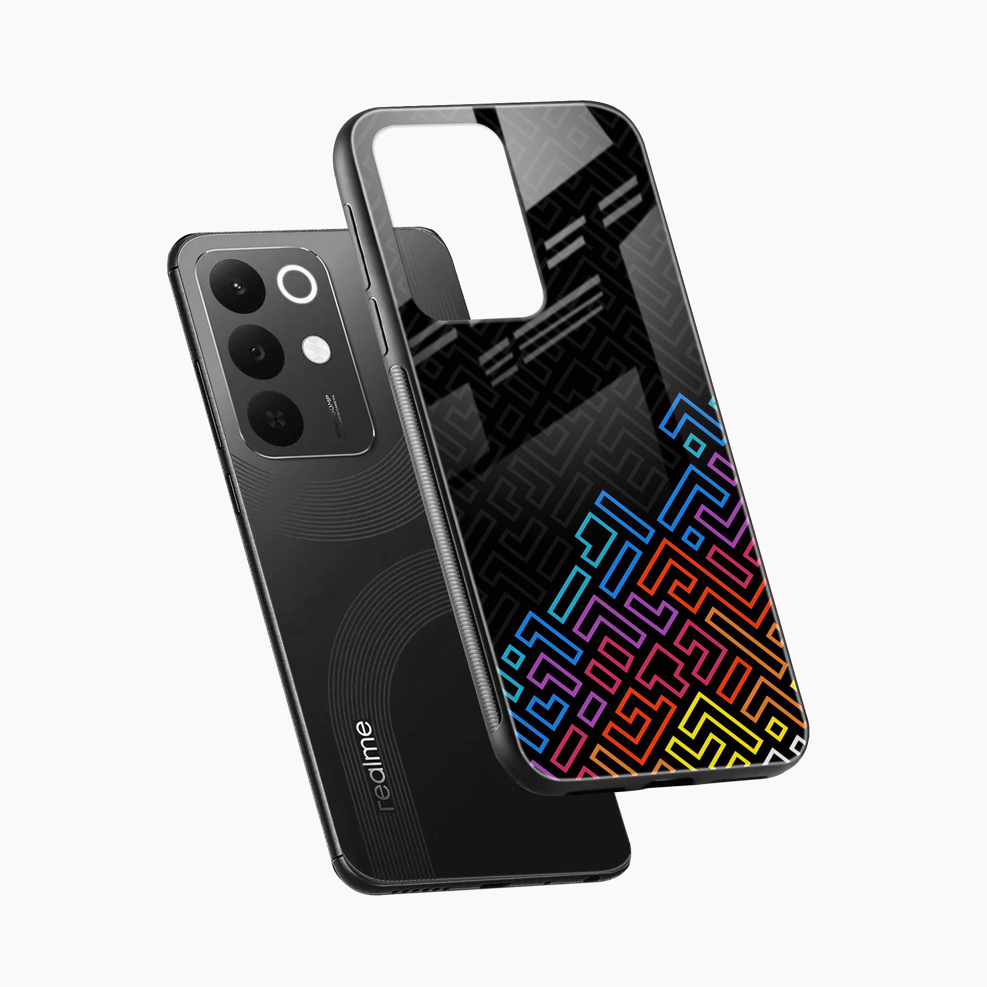 Black Maze Realme C85 5G Back Cover