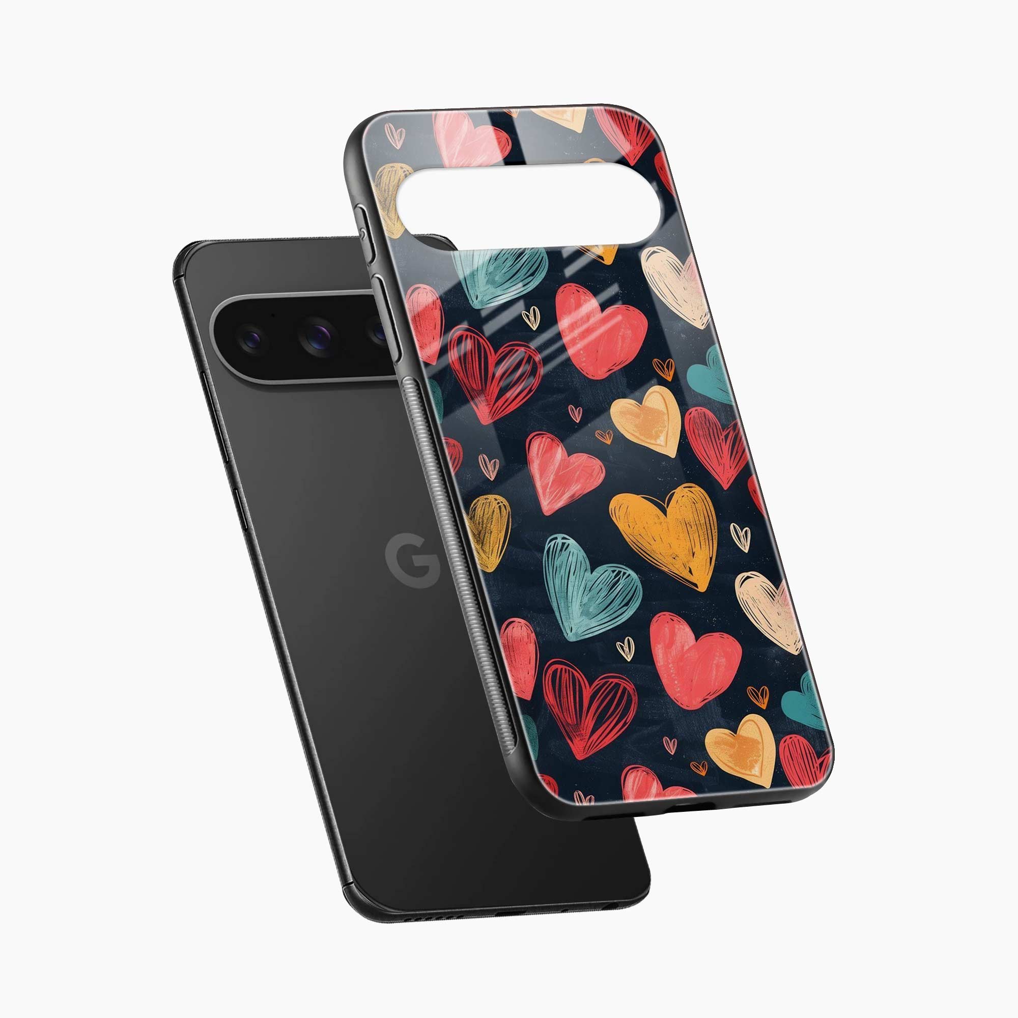 Colorful Hearts Google Pixel 10 Pro Xl Back Cover