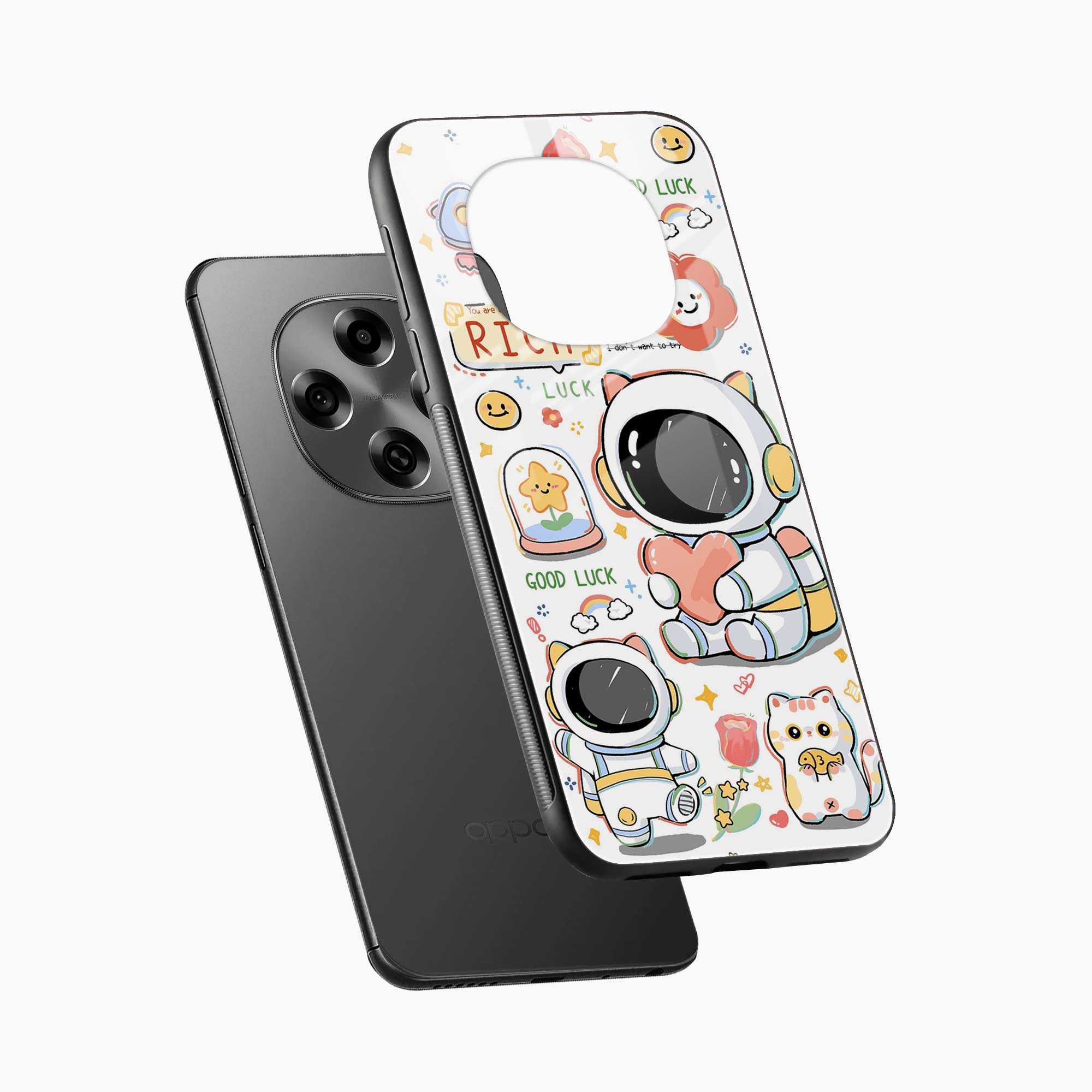 Cute Astronaut Oppo F31 Pro 5G Back Cover