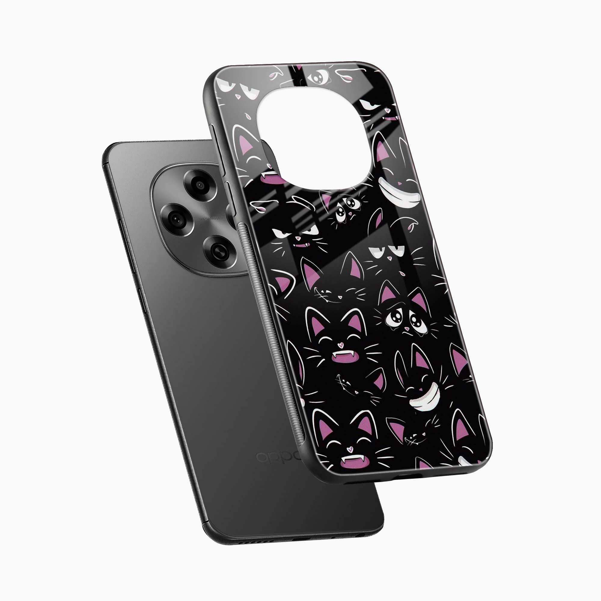 Cute Black Cat Oppo F31 Pro 5G Back Cover