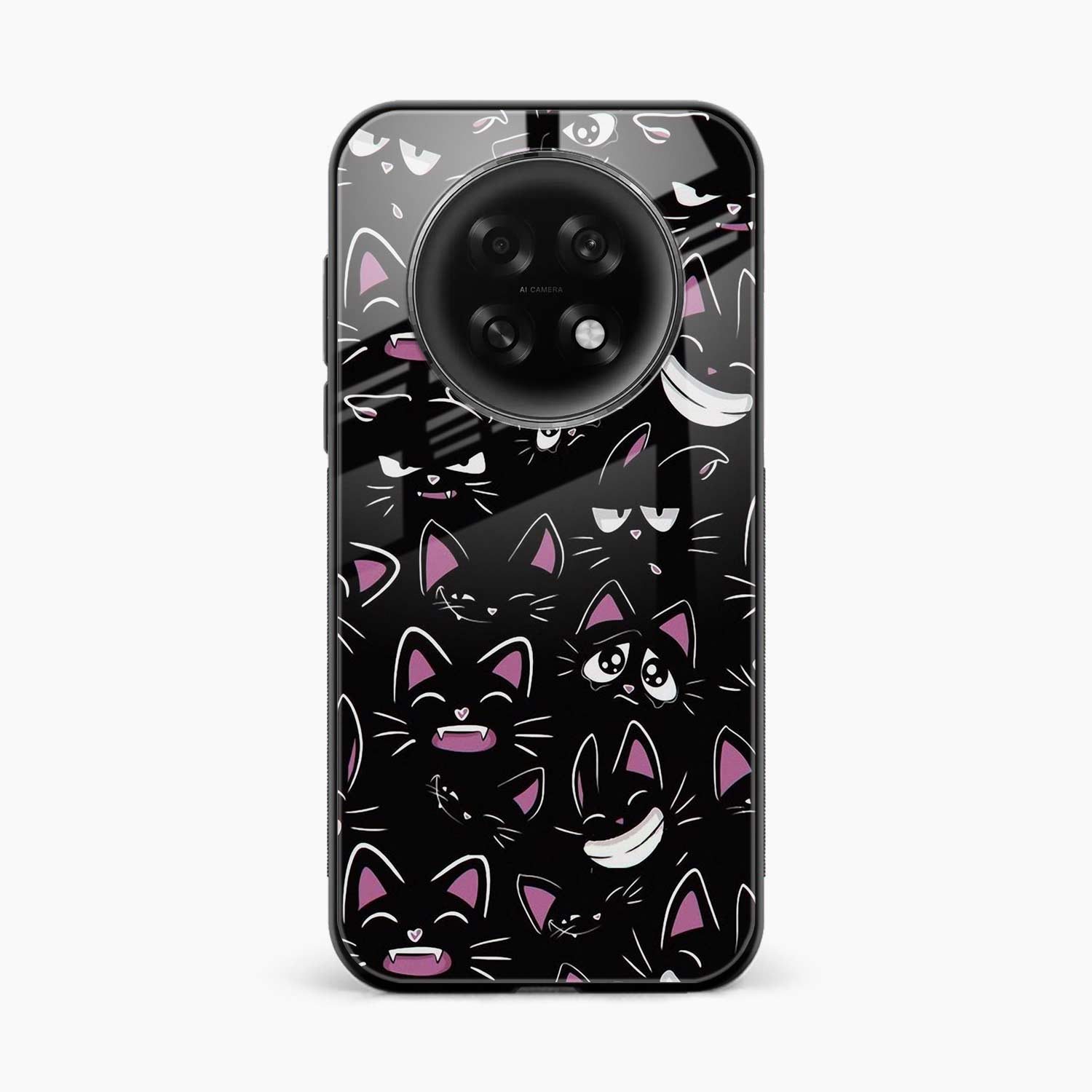 Cute Black Cat Oppo F31 Pro Plus 5G Back Cover
