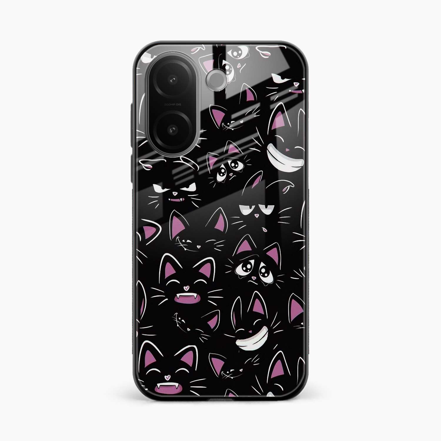 Cute Black Cat Vivo V60e 5G Back Cover