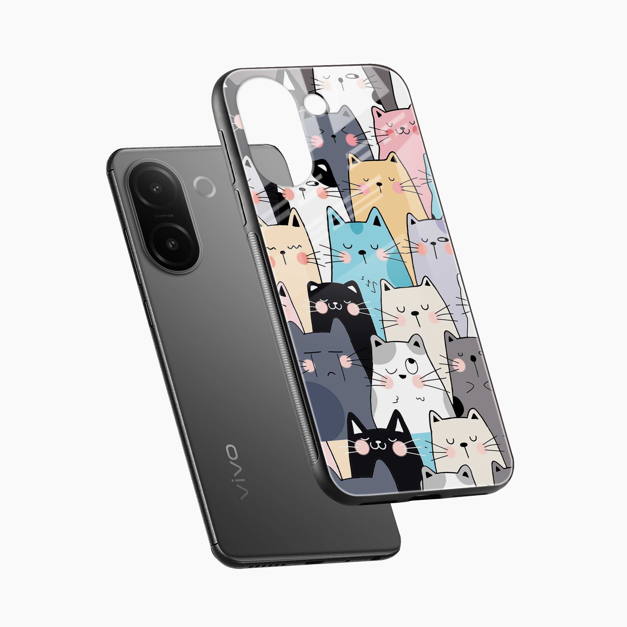 Cute Cat Vivo V60e 5G Back Cover