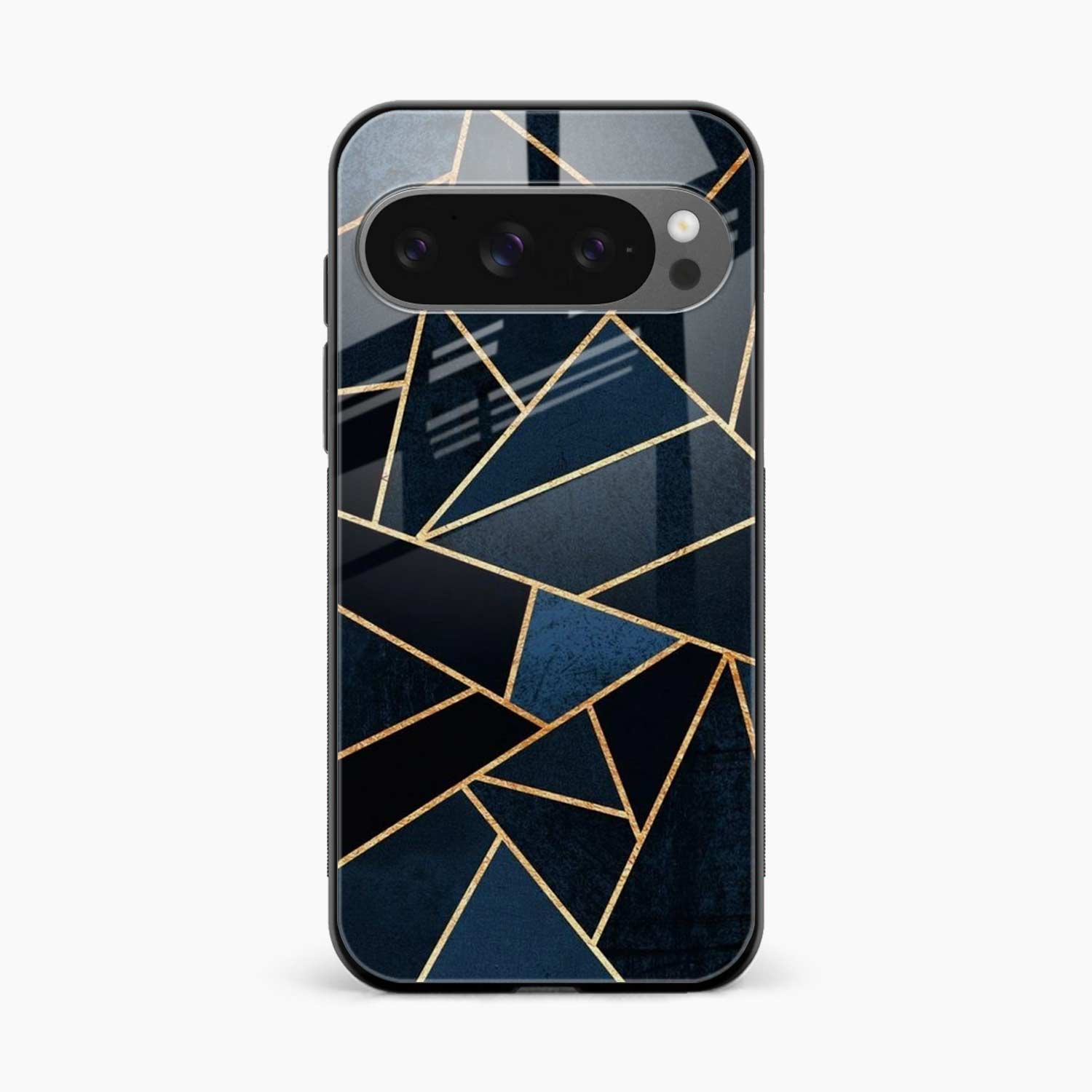 Diagonal Marble Golden Cut Google Pixel 10 Pro Xl Back Cover