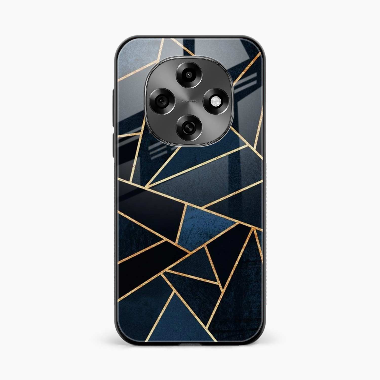 Diagonal Marble Golden Cut Oppo F31 Pro 5G Back Cover