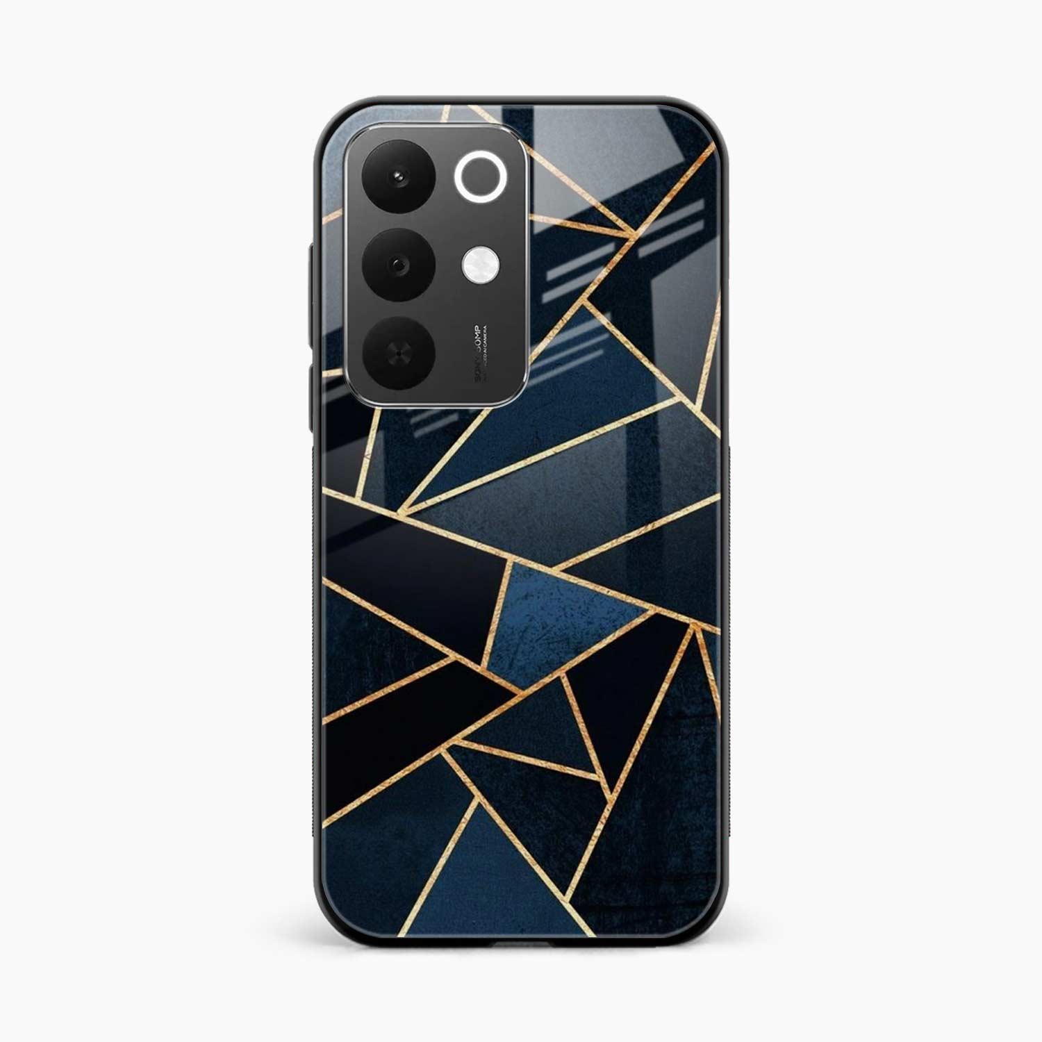 Diagonal Marble Golden Cut Realme 15x 5G Back Cover