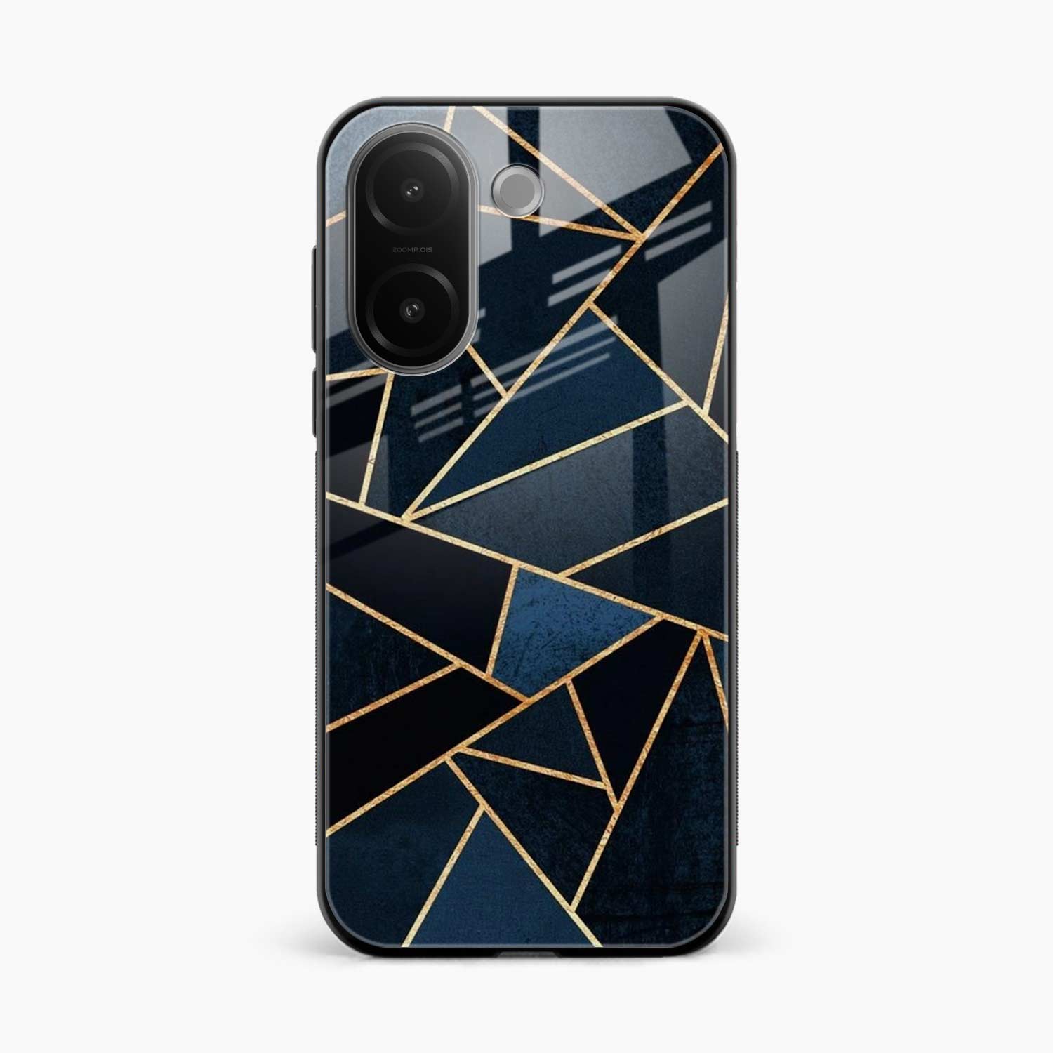 Diagonal Marble Golden Cut Vivo V60e 5G Back Cover