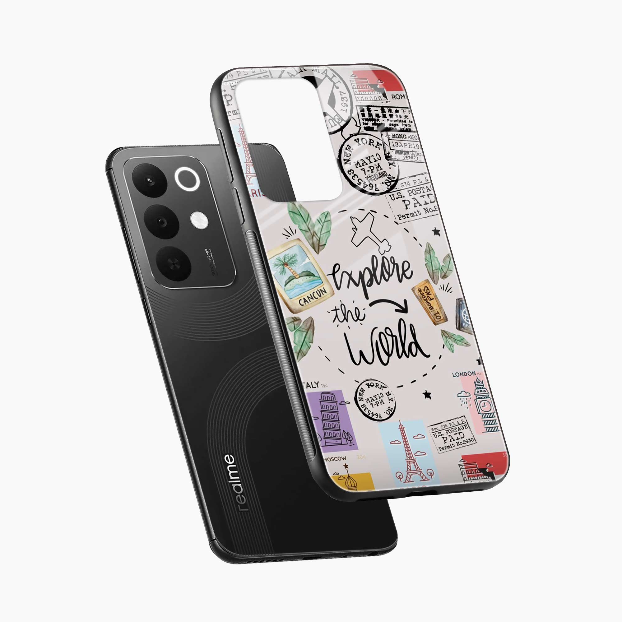 Explore The World Realme 15x 5G Back Cover