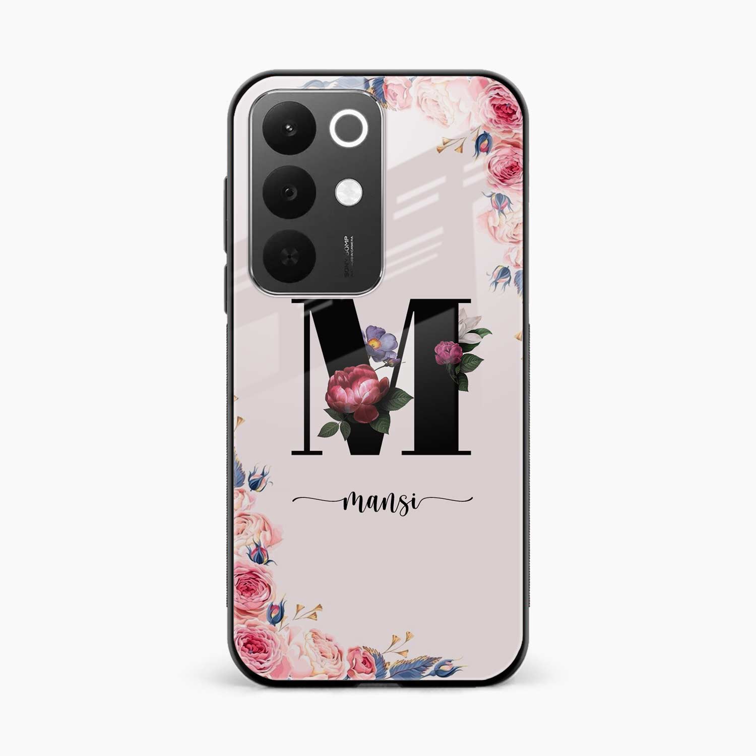 Floral Name Personalised Realme C85 5G Back Cover
