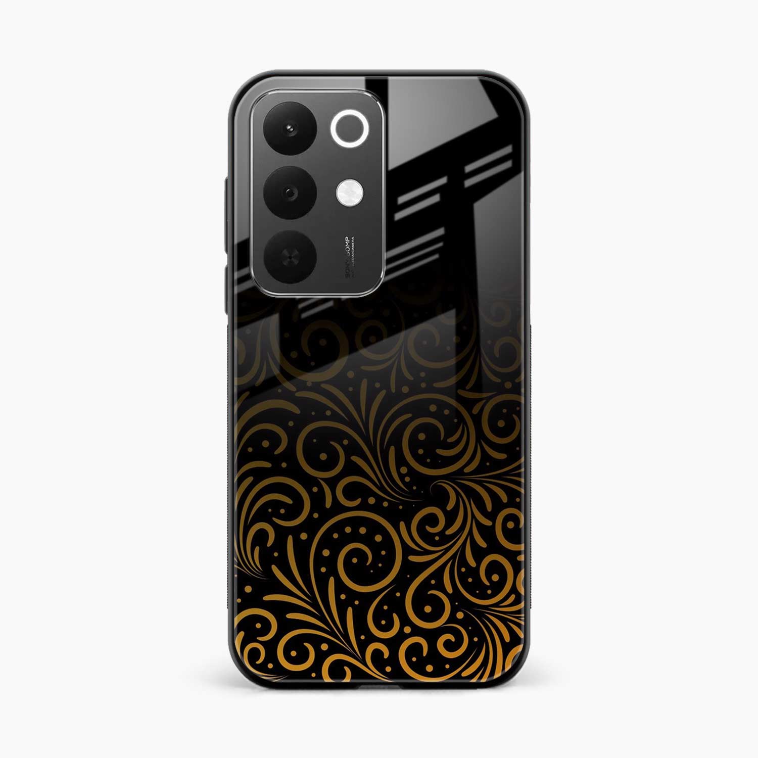 Golden Swirl Realme Narzo 90x 5G Back Cover