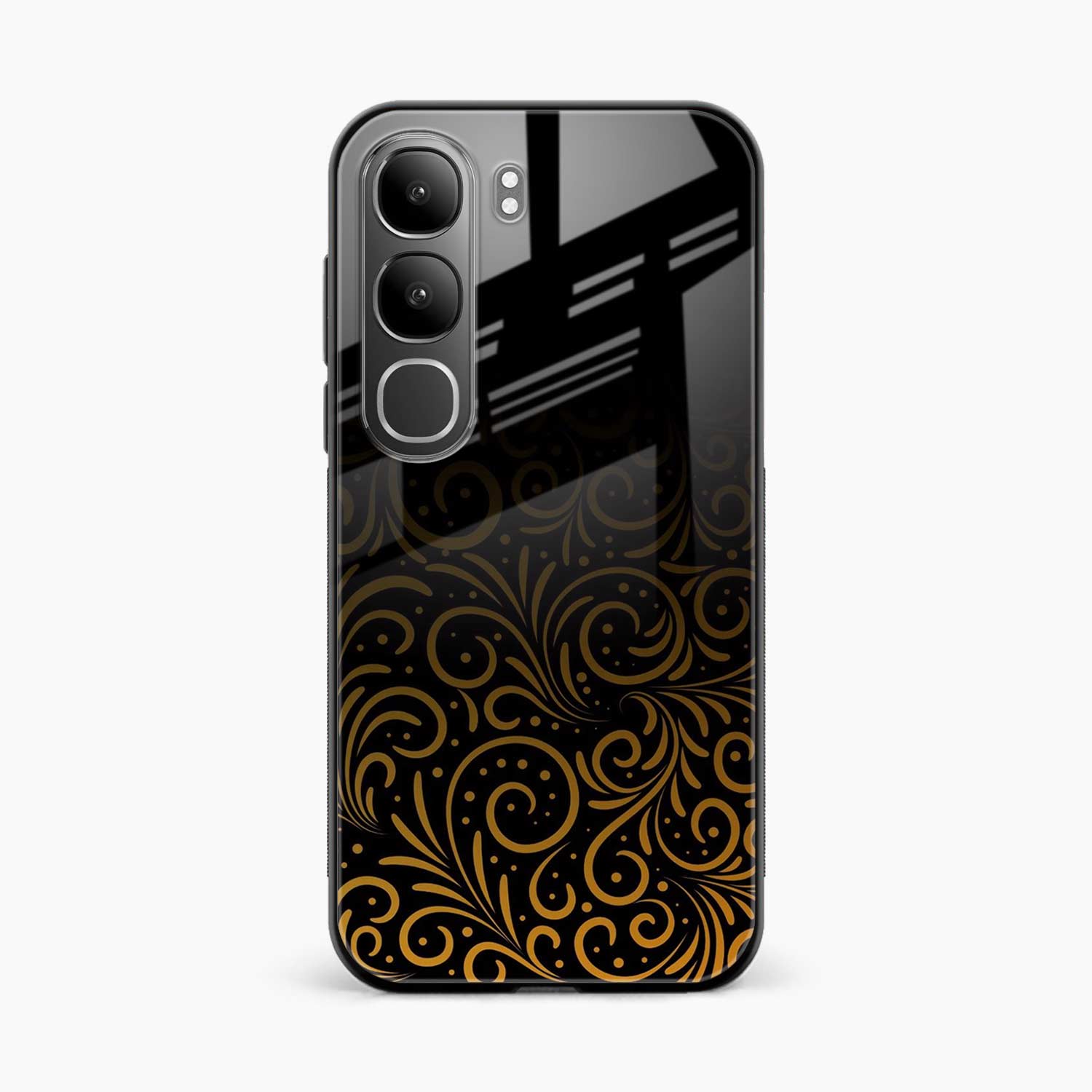 Golden Swirl Vivo Y31 5G Back Cover