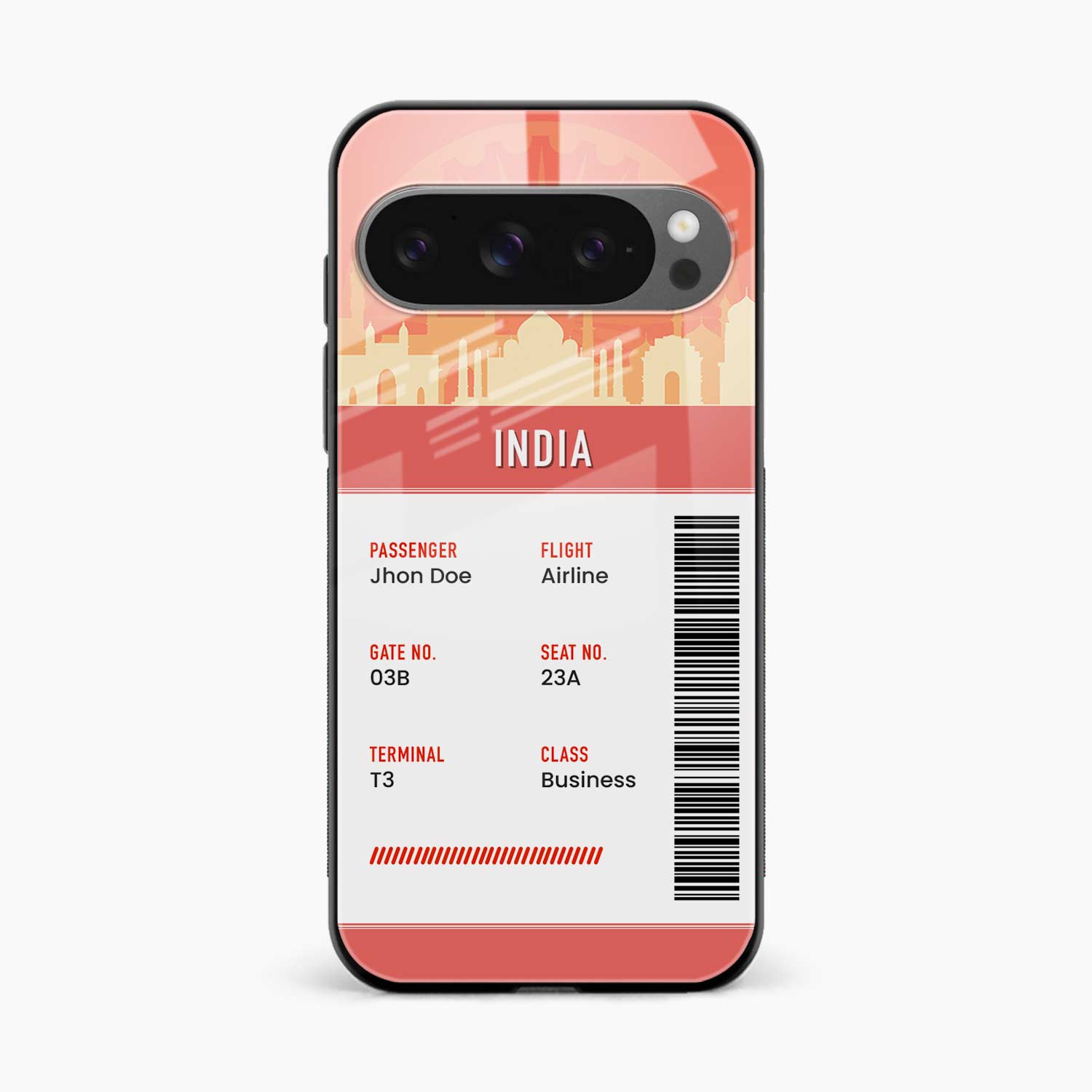 India Boarding Pass Google Pixel 10 Pro Xl Back Cover