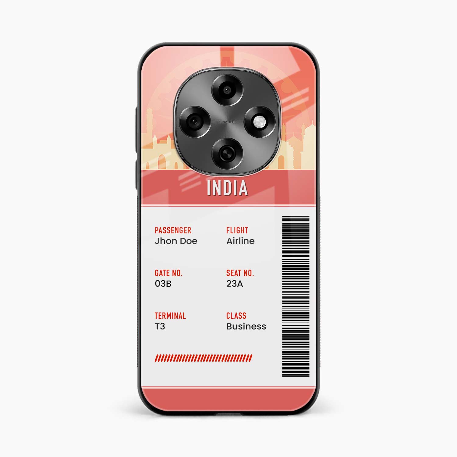 India Boarding Pass Oppo F31 Pro 5G Back Cover