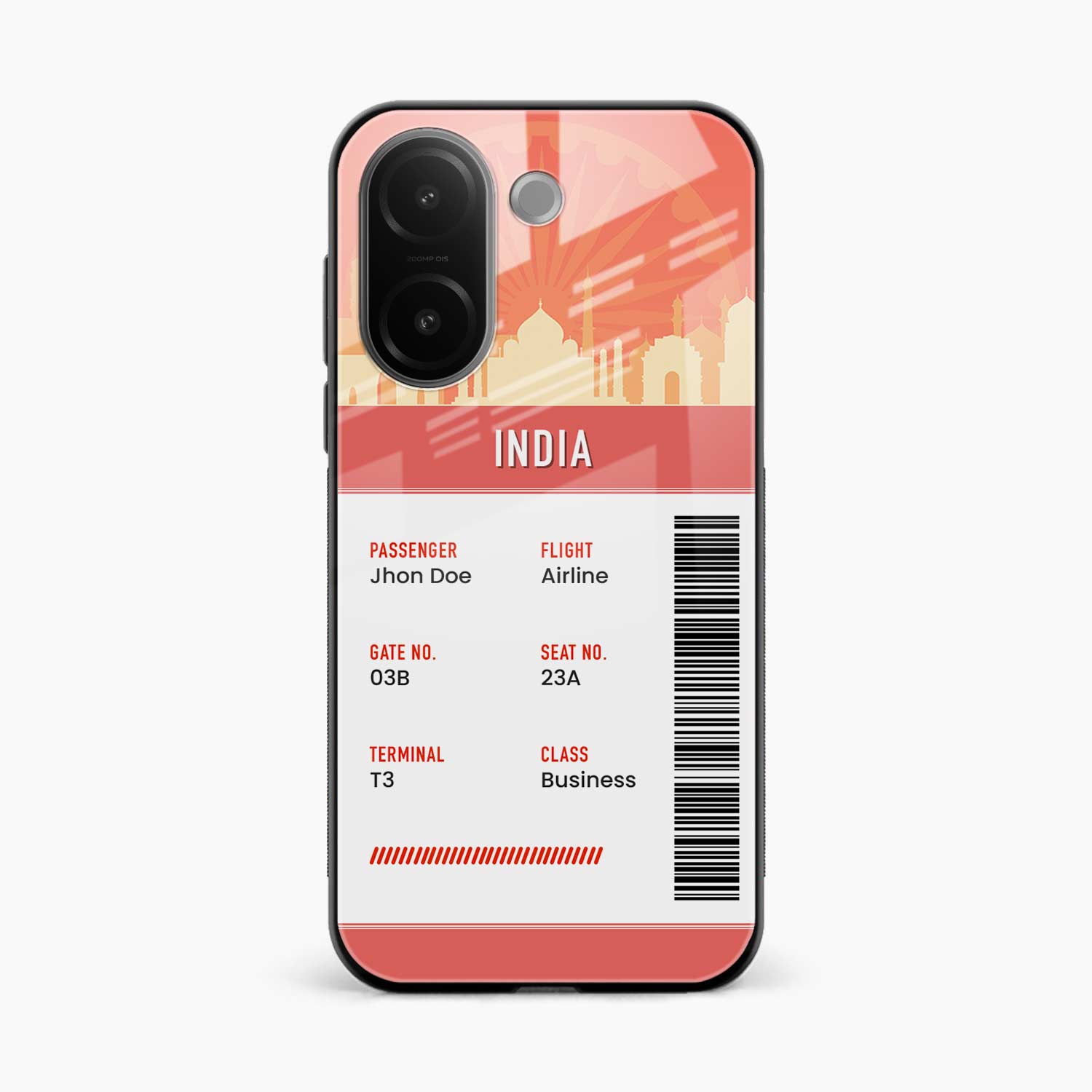 India Boarding Pass Vivo V60e 5G Back Cover
