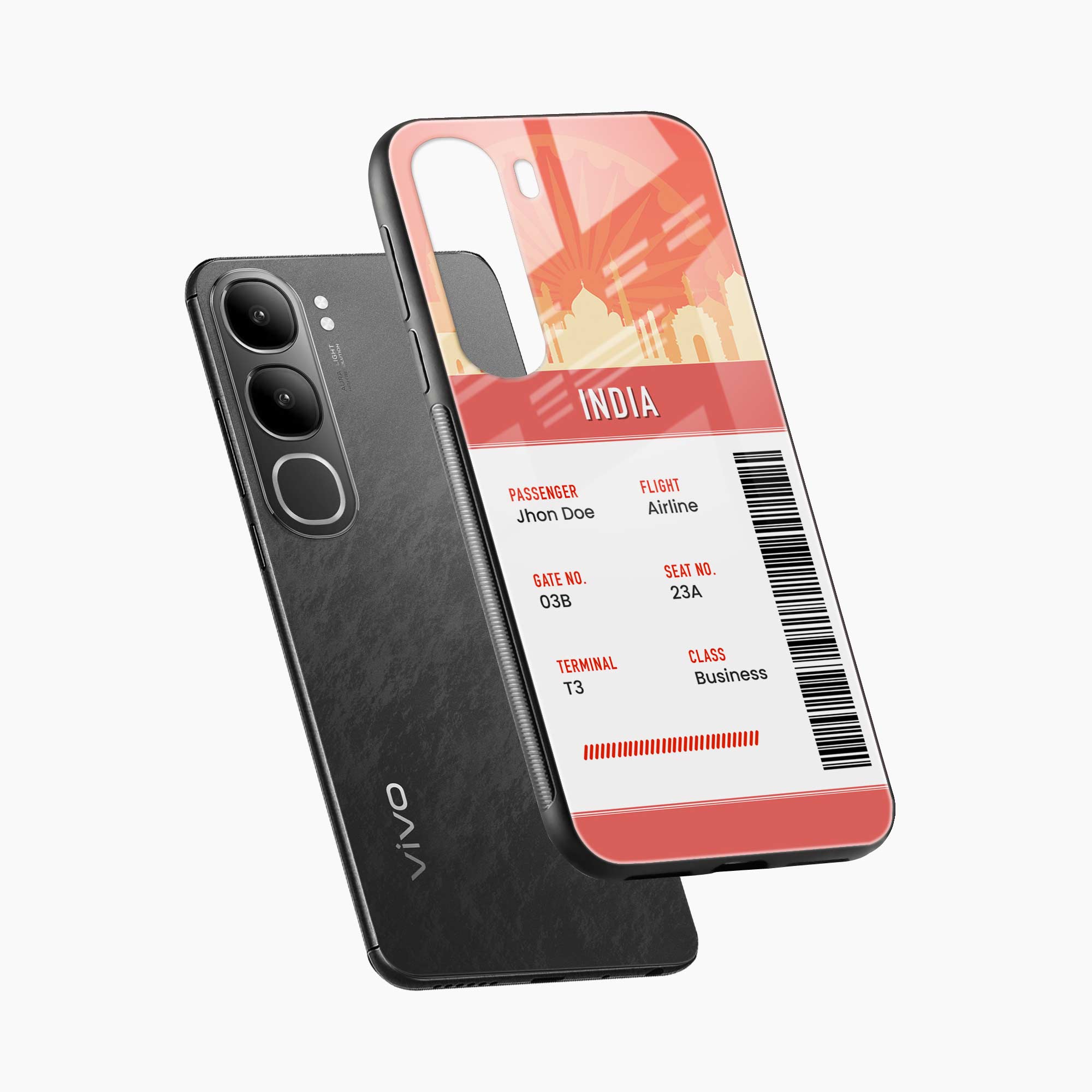 India Boarding Pass Vivo Y31 5G Back Cover