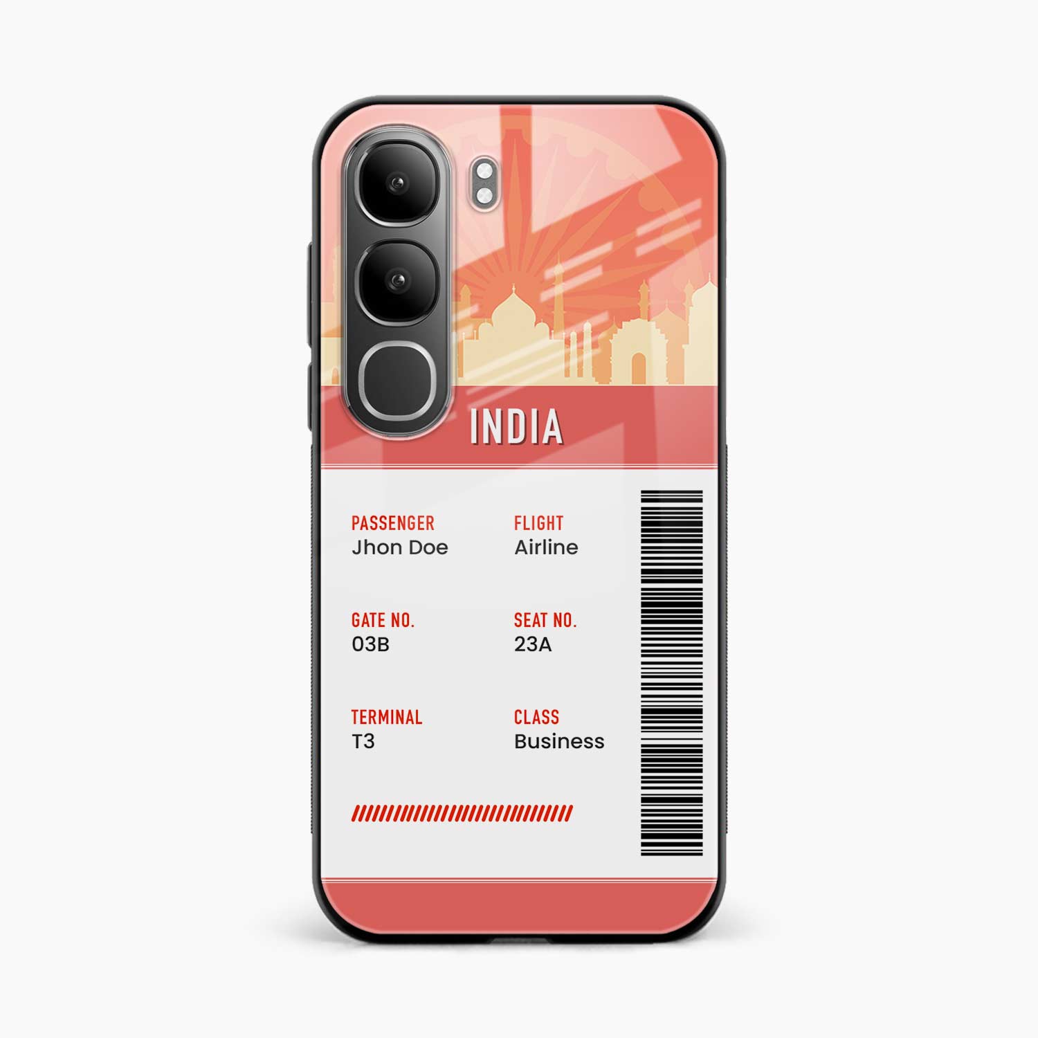India Boarding Pass Vivo Y31 5G Back Cover