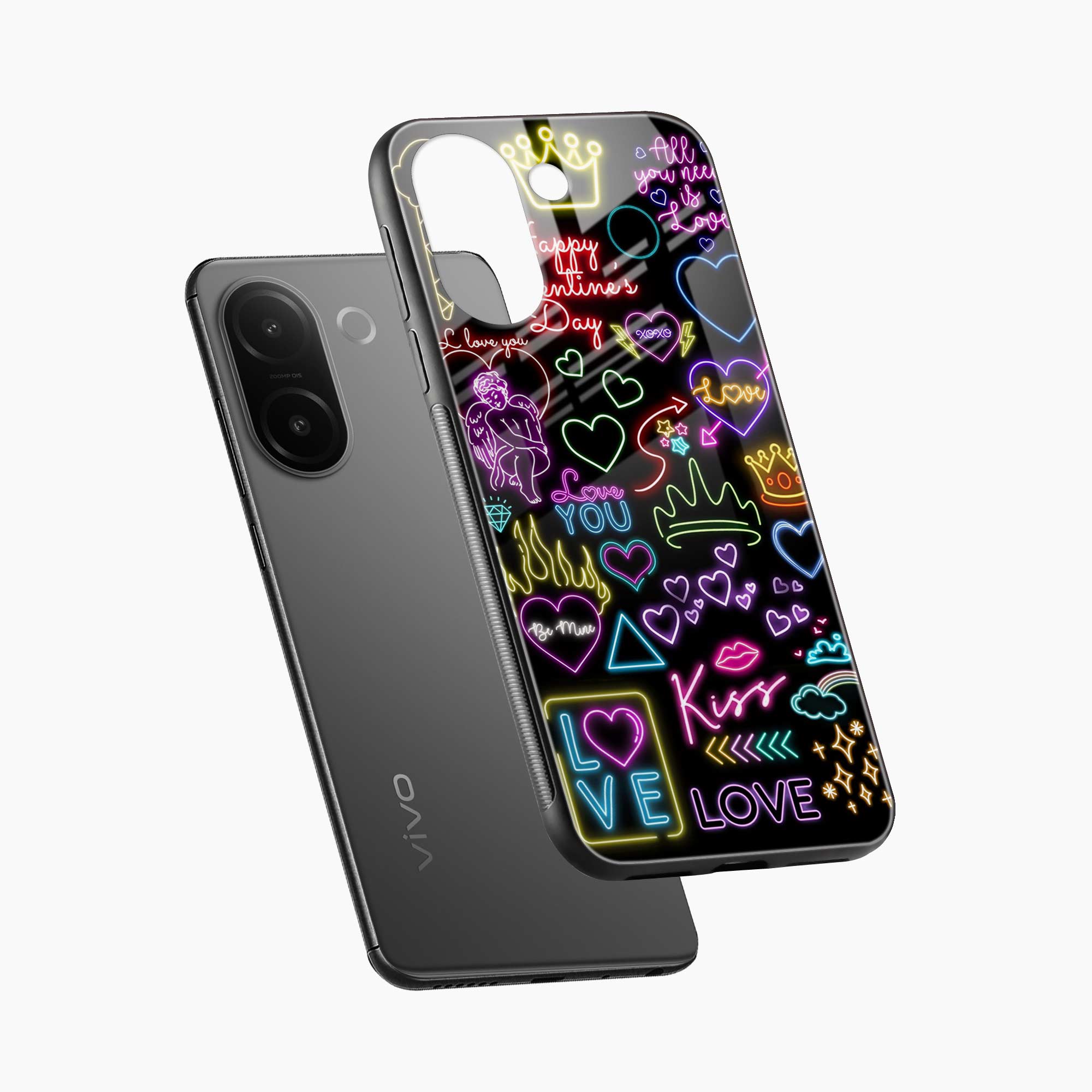 Neon Lights Vivo V60e 5G Back Cover