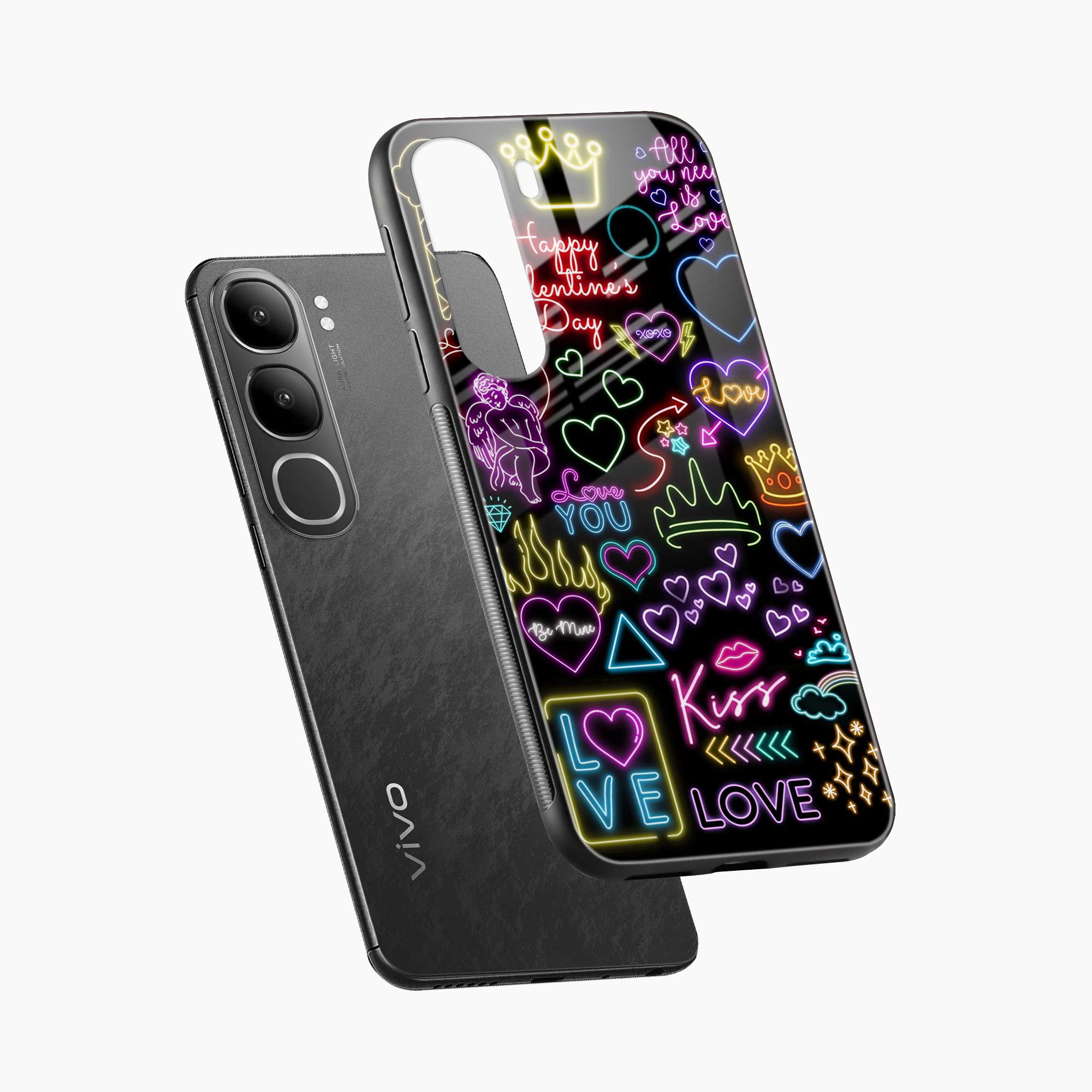 Neon Lights Vivo Y31 5G Back Cover