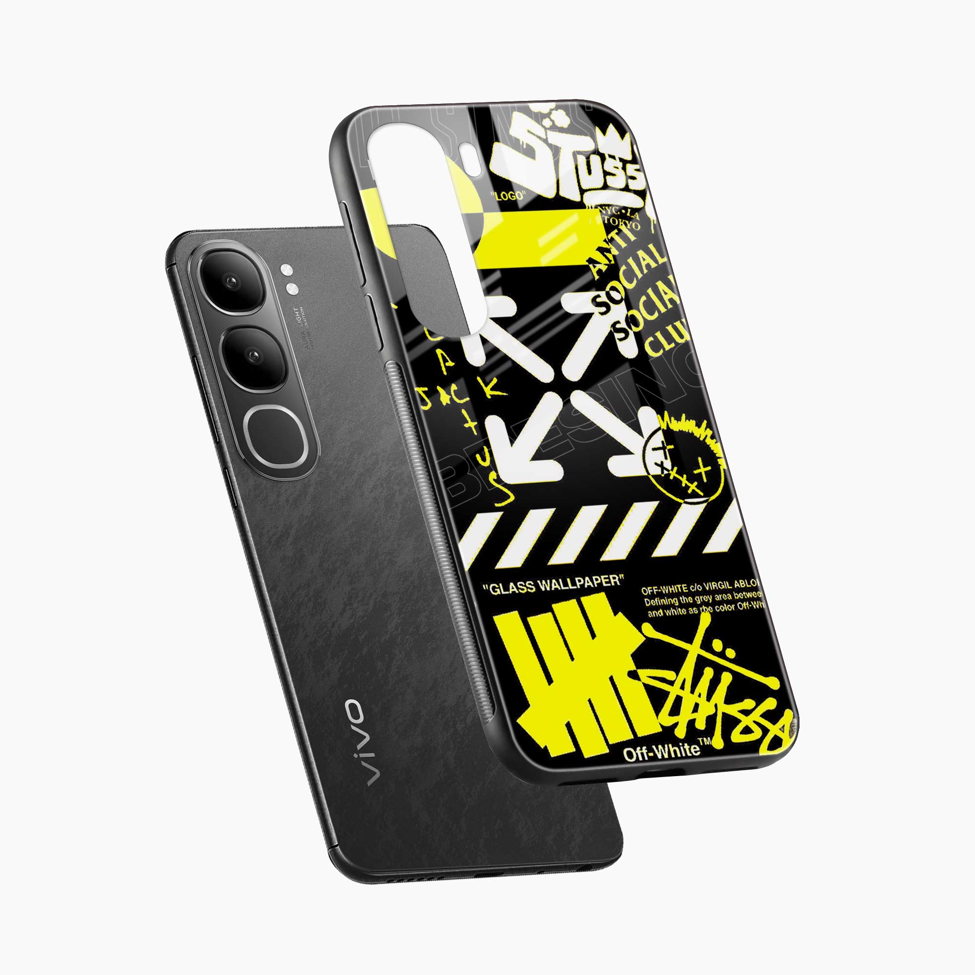 Neon Off White Vivo Y31 5G Back Cover