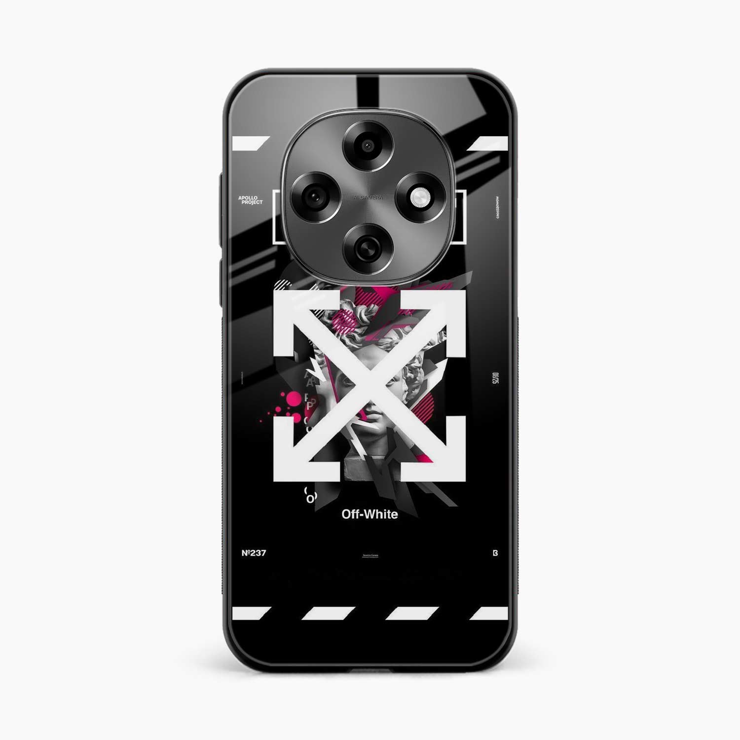 Off White Logo Oppo F31 Pro 5G Back Cover