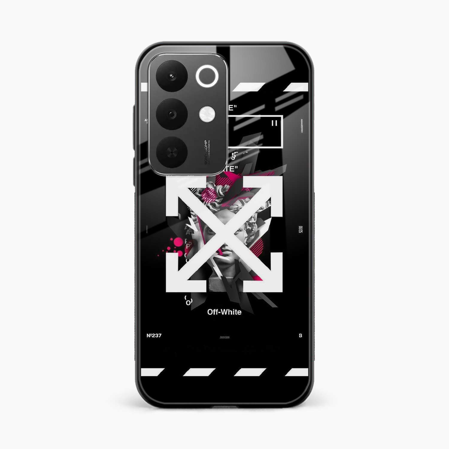 Off White Logo Realme Narzo 90x 5G Back Cover