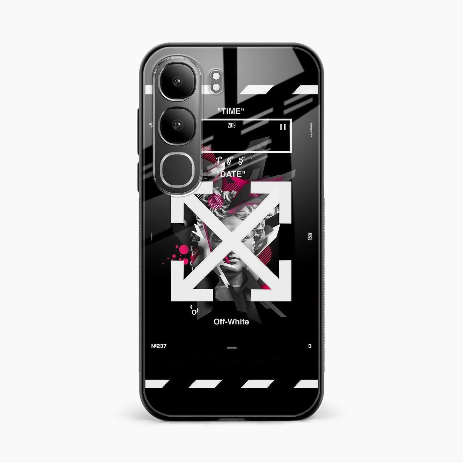 Off White Logo Vivo Y31 5G Back Cover