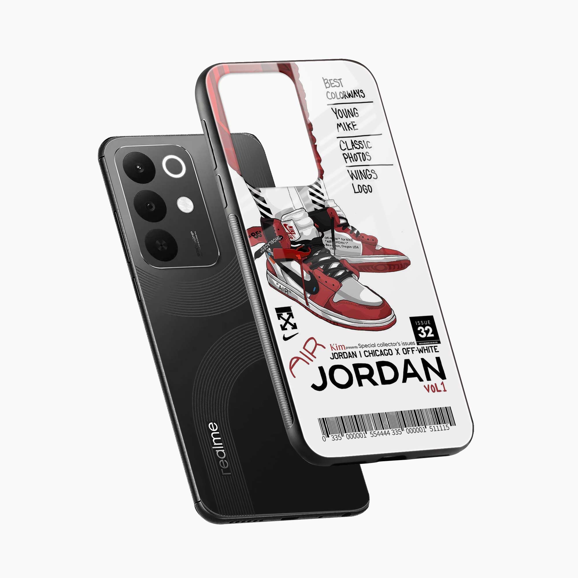 Red Sneakers Realme Narzo 90x 5G Back Cover