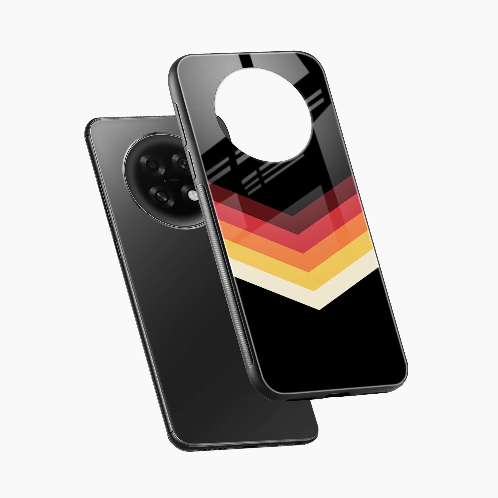 Rewind Strips Pattern Oppo F31 Pro Plus 5G Back Cover