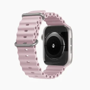 Ocean Silicone Watch Strap & Band - Pink (42/44/45/49mm)
