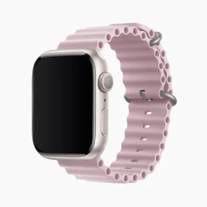 Ocean Silicone Watch Strap & Band - Pink (42/44/45/49mm)