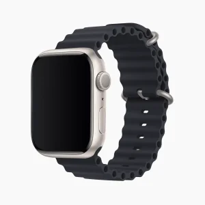 Ocean Silicone Watch Strap & Band - Dark Blue (42/44/45/49mm)