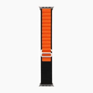 Alpine Loop Watch Strap & Band - Black & Orange (42/44/45/49mm)