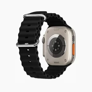 Ocean Silicone Watch Strap & Band - Black (42/44/45/49mm)