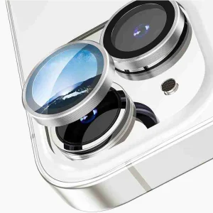 iPhone 15 Camera Lens Protector - Silver