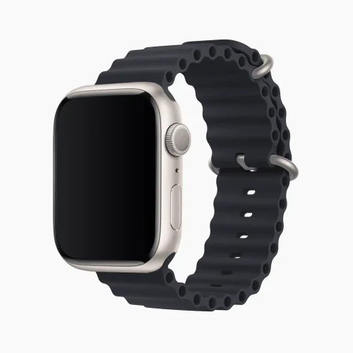 Ocean Silicone Watch Strap & Band - Dark Blue (42/44/45/49mm)