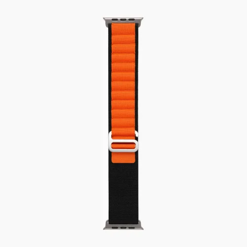 Alpine Loop Watch Strap & Band - Black & Orange (42/44/45/49mm)