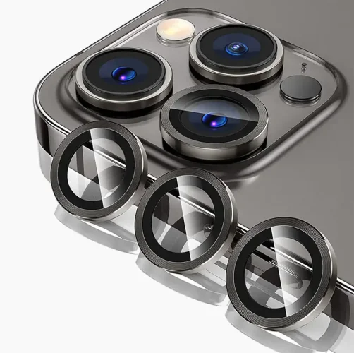 iPhone 13 Pro Max Camera Lens Protector - Black