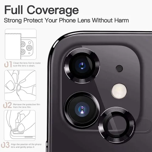 iPhone 11 Camera Lens Protector - Black