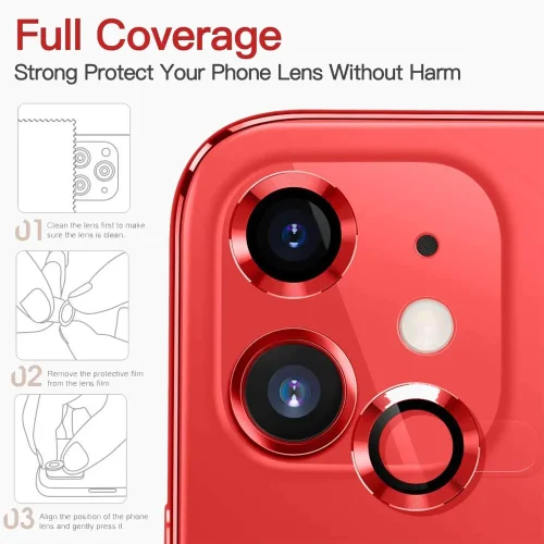 iPhone 11 Camera Lens Protector - Red