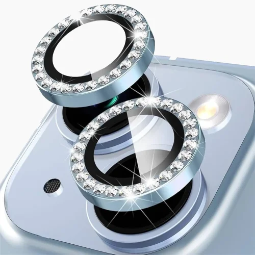 iPhone 14 Plus Camera Lens Protector - Blue Diamond