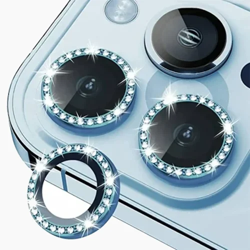 iPhone 13 Pro Camera Lens Protector - Blue Diamond