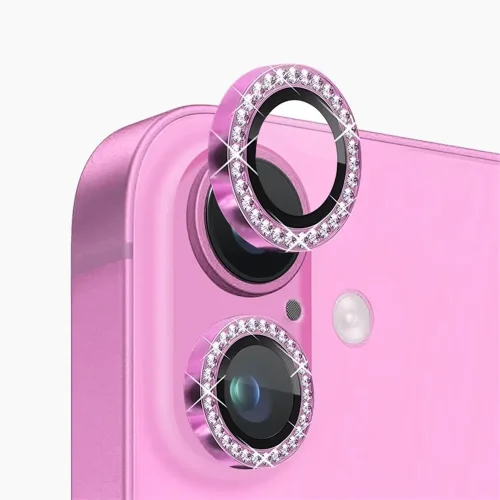 iPhone 16 Camera Lens Protector - Pink Diamond