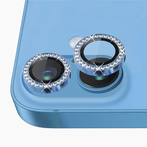 iPhone 16 Camera Lens Protector - Blue Diamond