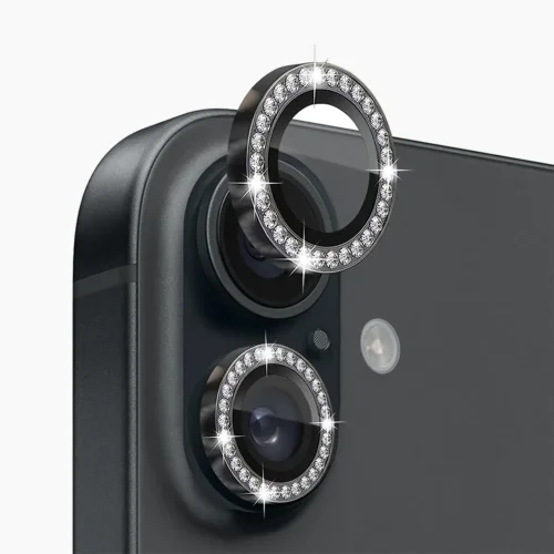iPhone 16 Camera Lens Protector - Black Diamond