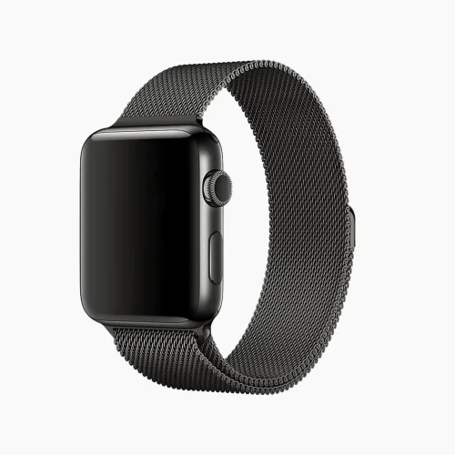 Magnetic Milanese Loop Apple Watch Band - Black (42/44/45/46/49/Series10)